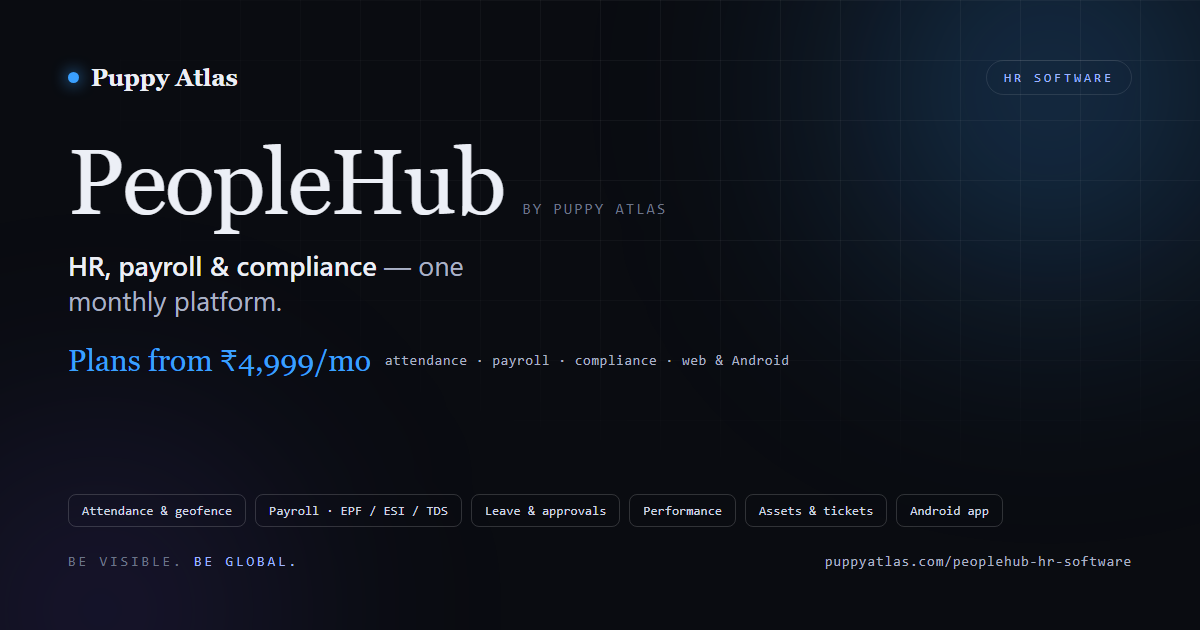 PeopleHub by Puppy Atlas — HR, payroll and compliance software